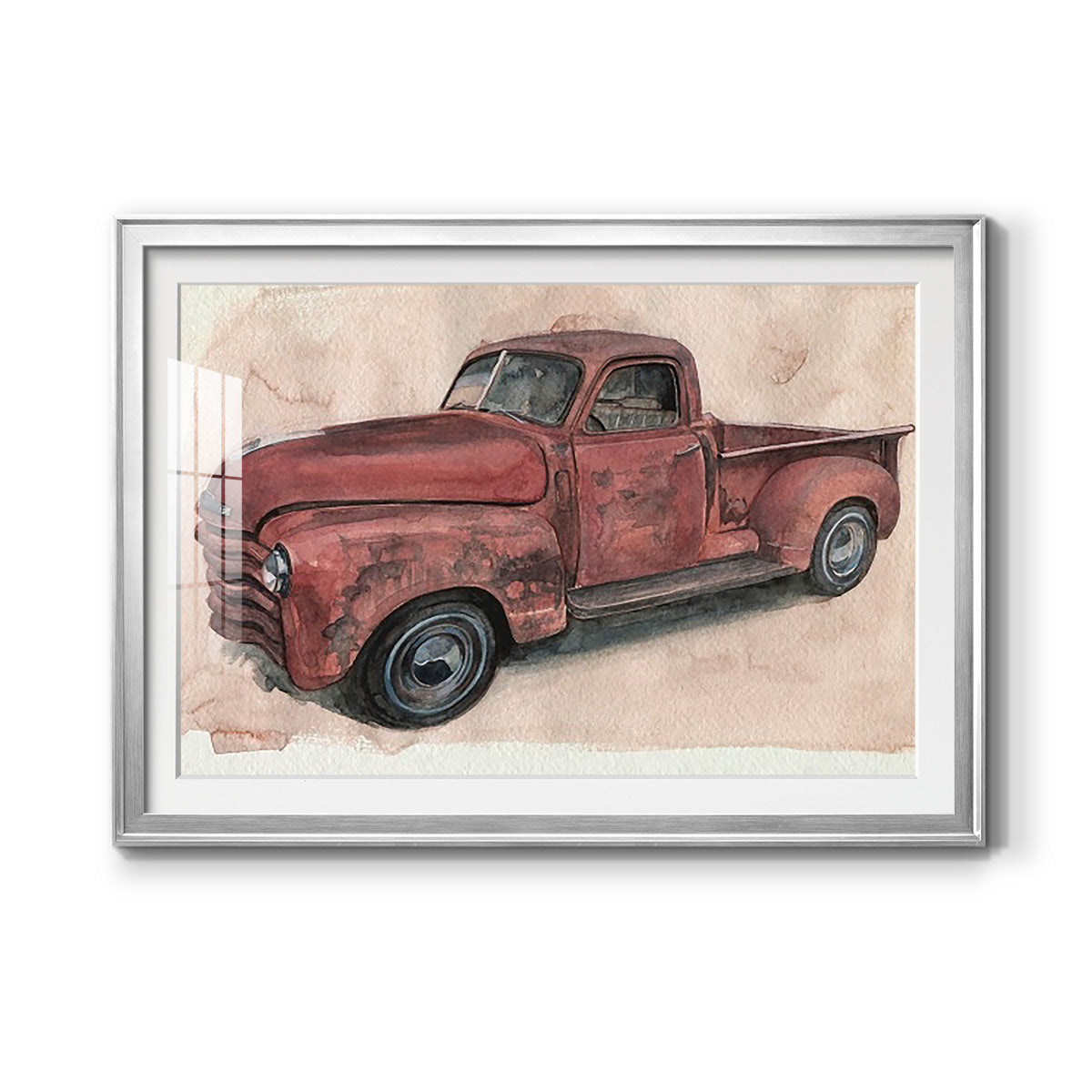 Antique Pickup I Premium Framed Print - Ready to Hang