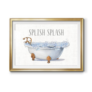 Splish Splash - Modern Framed Art Print