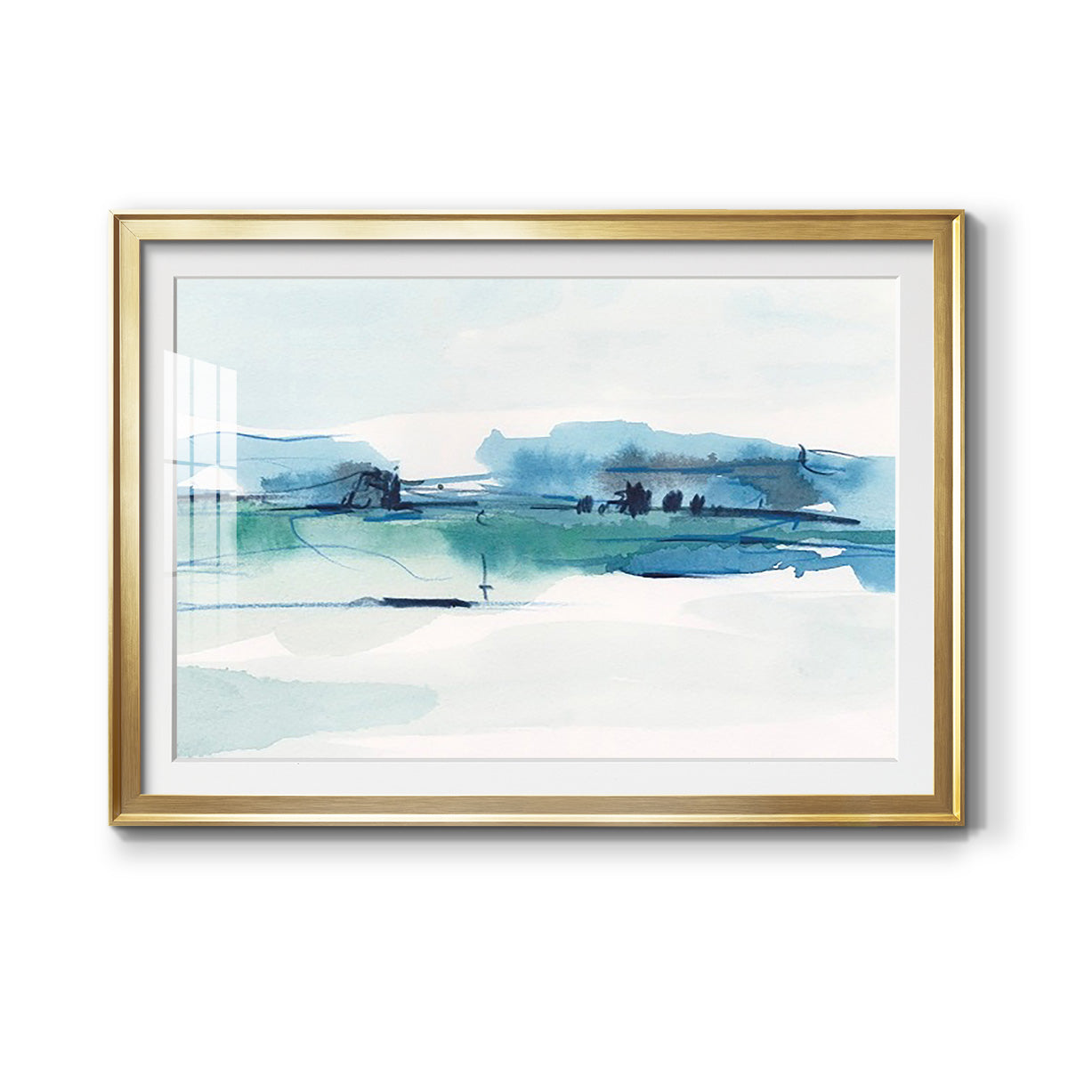 Ultramarine Vista II - Modern Framed Art Print