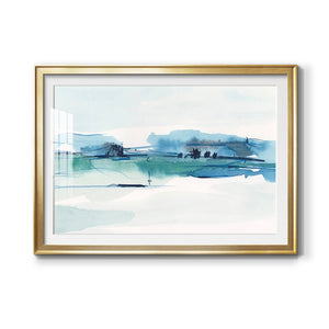 Ultramarine Vista II - Modern Framed Art Print
