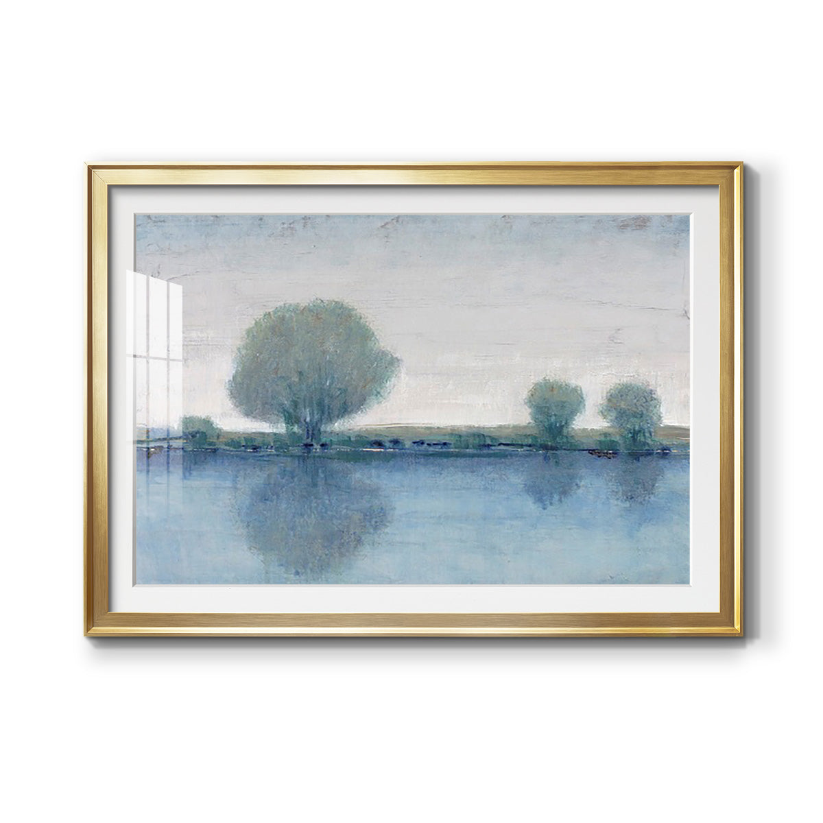 Afternoon Reflection I - Modern Framed Art Print