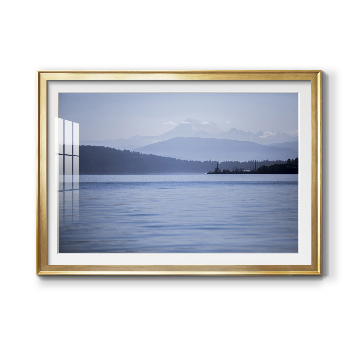 Blue Serenity - Modern Framed Art Print