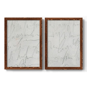 Scrabble I - Barnwood Framed Canvas Set