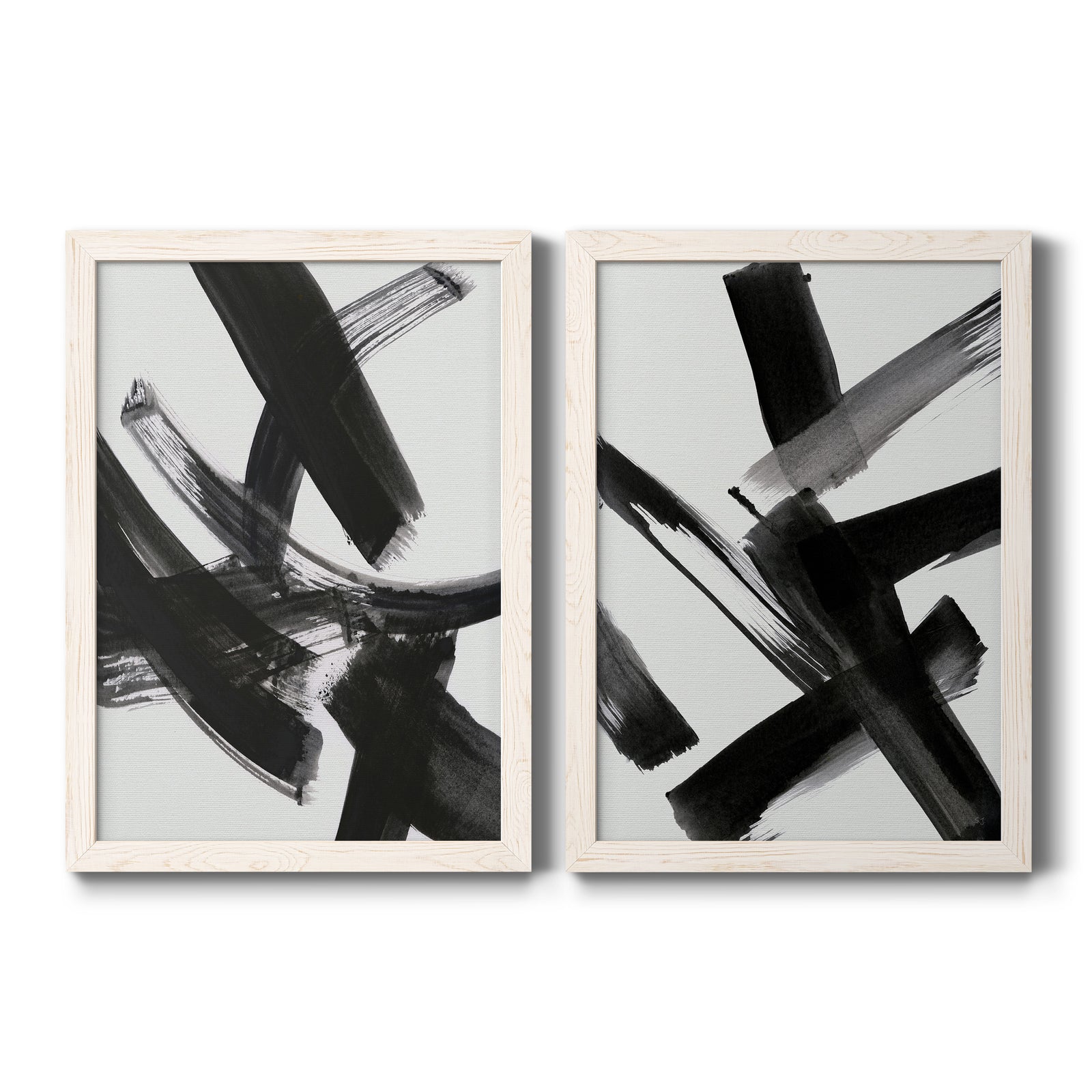 Black Magic I- Premium Framed Canvas in Barnwood - Ready to Hang