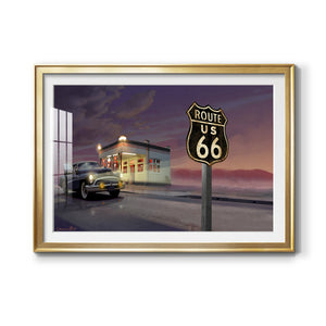 Route 66 - Modern Framed Art Print