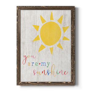 You are my Sunshine - Premium Canvas Framed in Barnwood - Ready to Hang