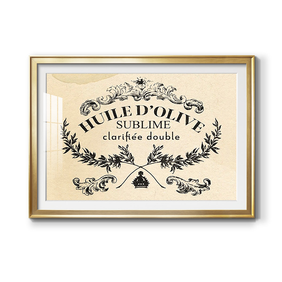 Antique French Label IV - Modern Framed Art Print