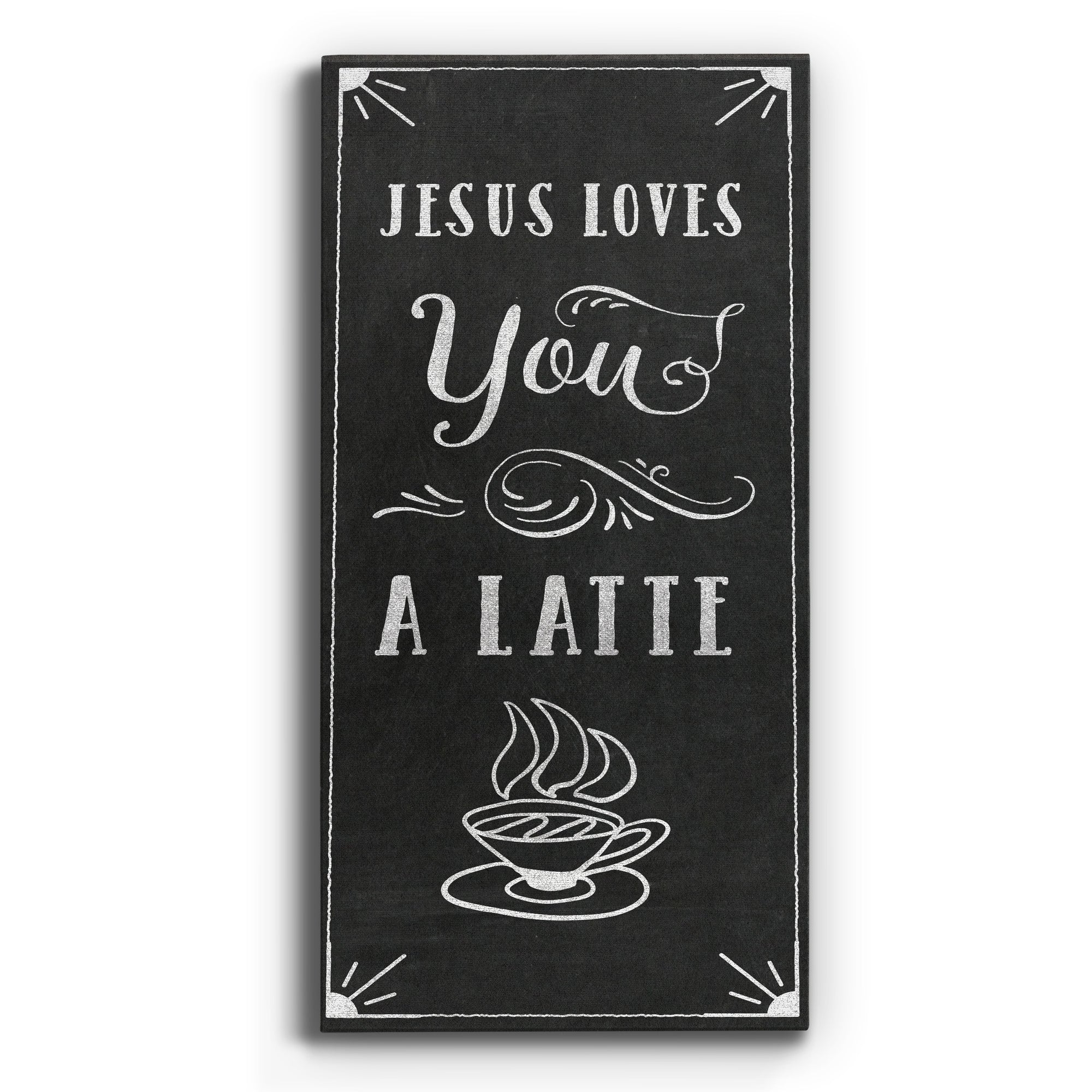Love You A Latte - Premium Gallery Wrapped Canvas - Ready to Hang