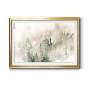 Misty Mountain Sides - Modern Framed Art Print