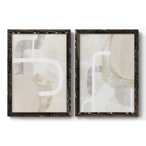 Quiet Affection I - Barnwood Framed Canvas Set