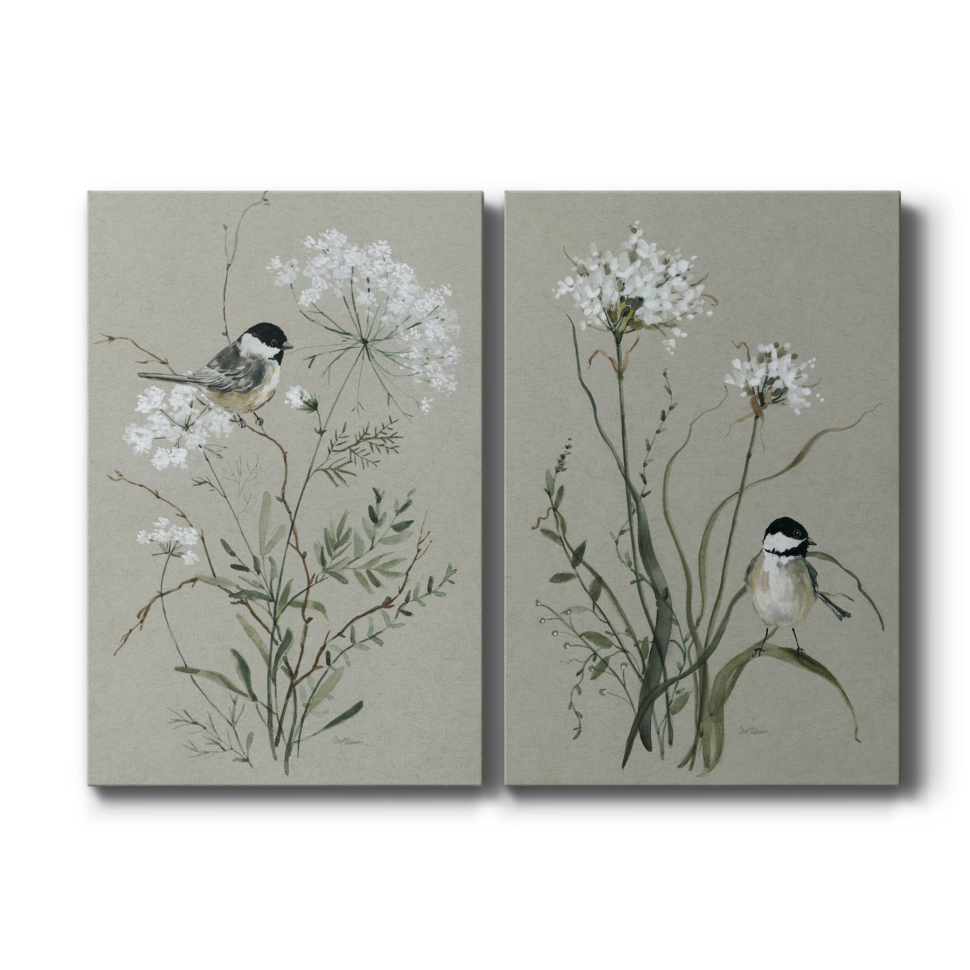 Bouquet of Grace Bird I Premium Gallery Wrapped Canvas - Ready to Hang