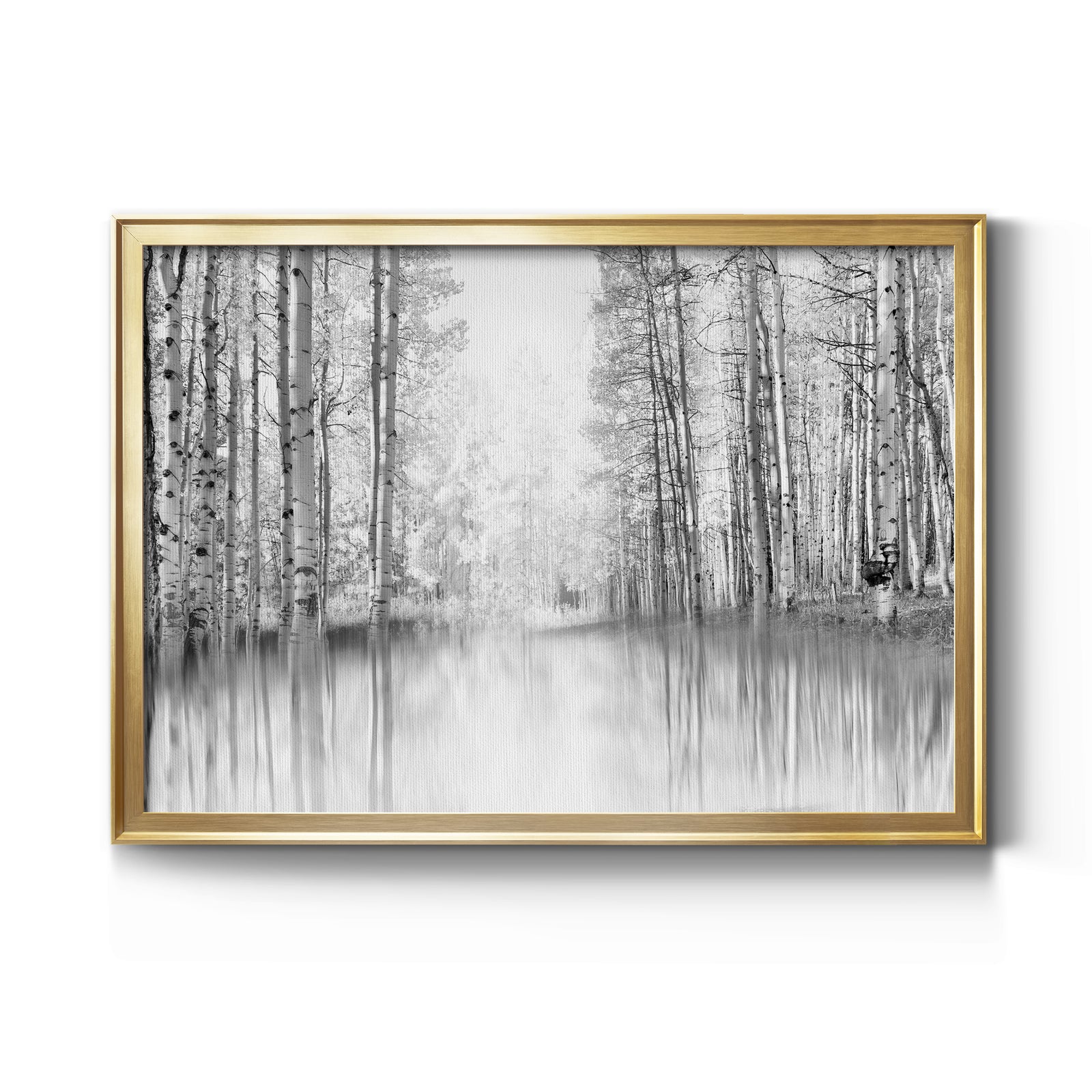Aspen Reflection - Modern Framed Canvas Print