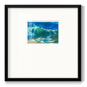 Green Flash Premium Framed Print Double Matboard