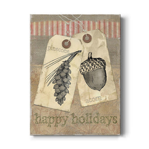 Burlap Tags - Canvas Art Print