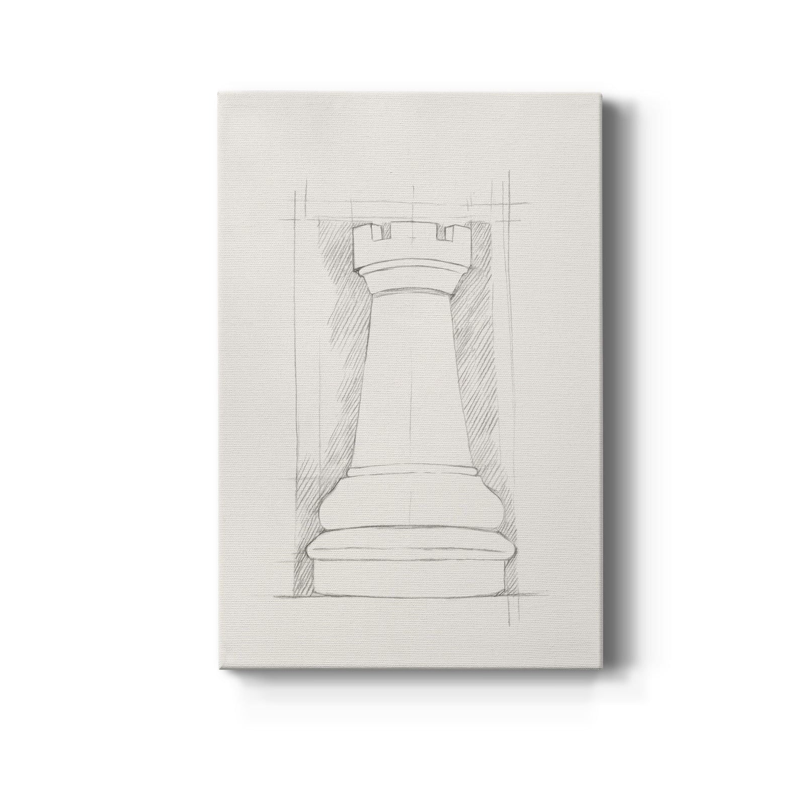 Chess Set Sketch IV - Canvas Art Print
