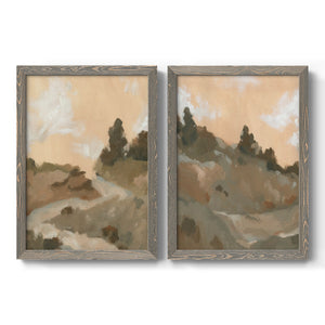 Hillside Walking Path I - Barnwood Framed Canvas Set