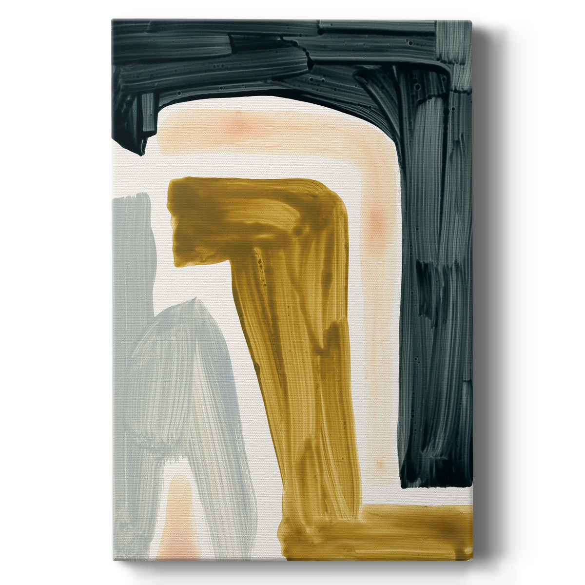 Brushy Shapes III - Canvas Art Print