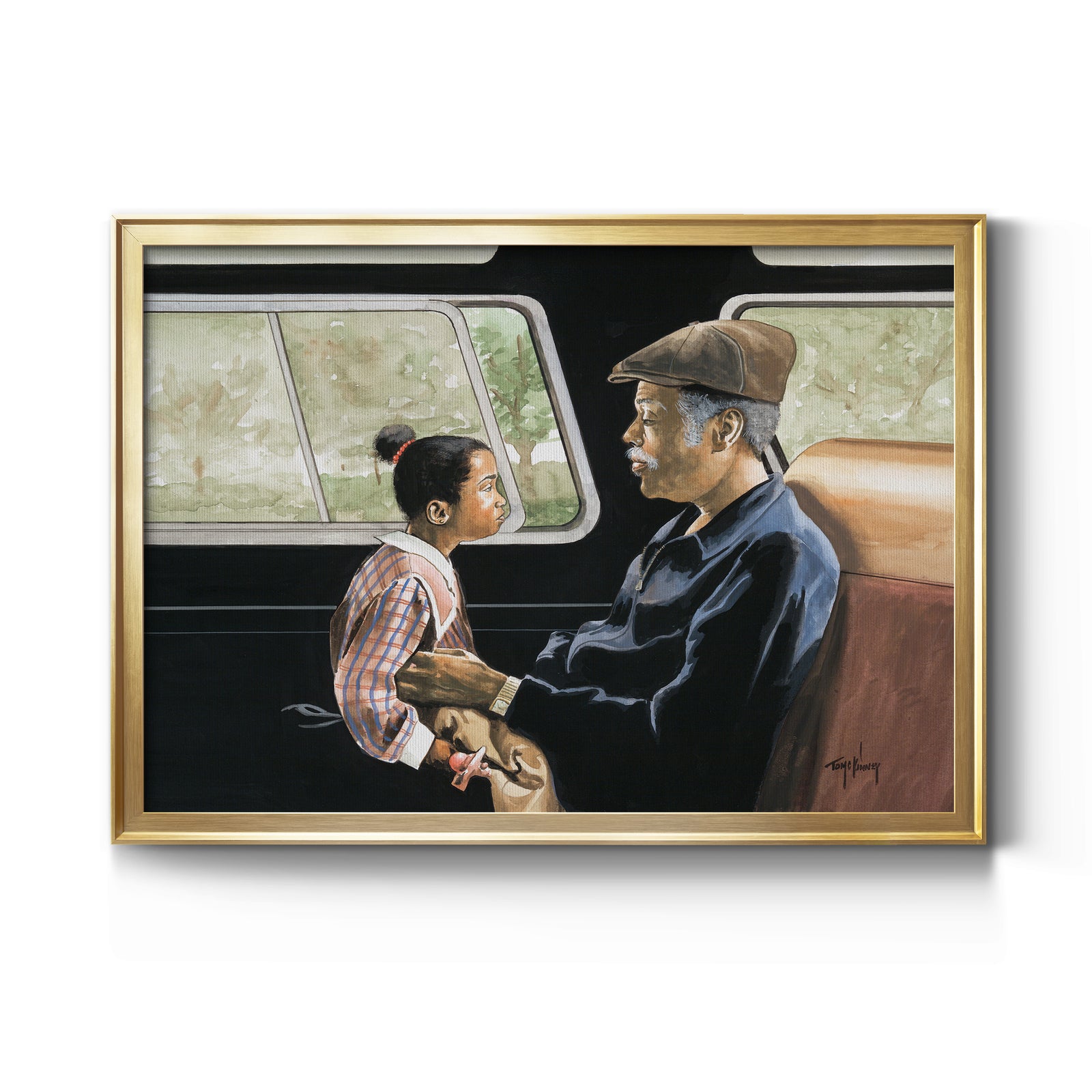 Road Trip II - Modern Framed Canvas Print