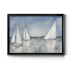 Catching the Breeze - Modern Framed Canvas Print