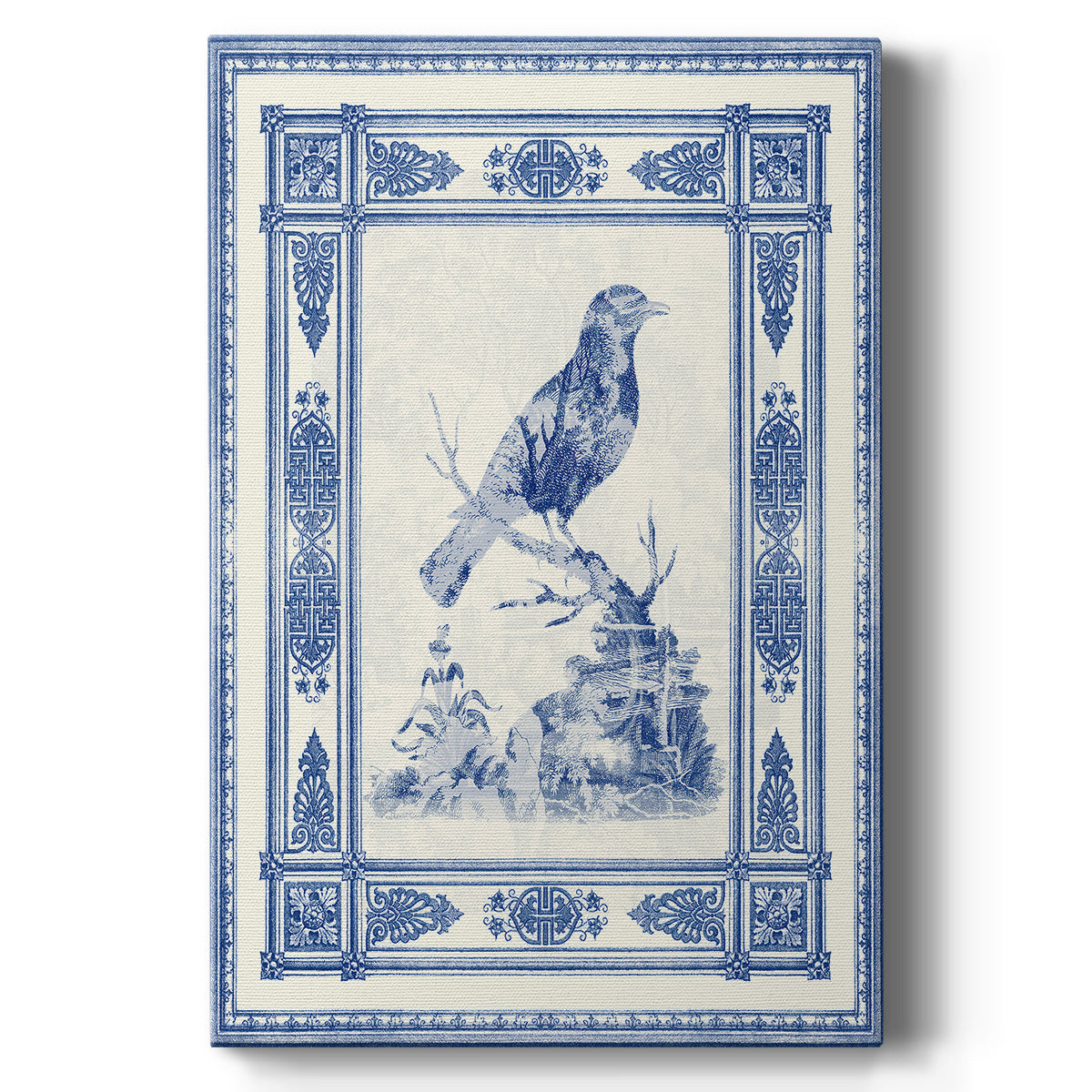 Toile de Jouy I Premium Gallery Wrapped Canvas - Ready to Hang
