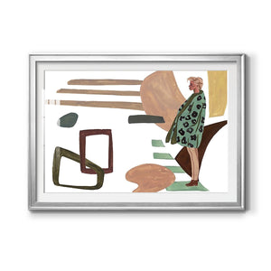 Vintage Vibes V - Modern Framed Art Print