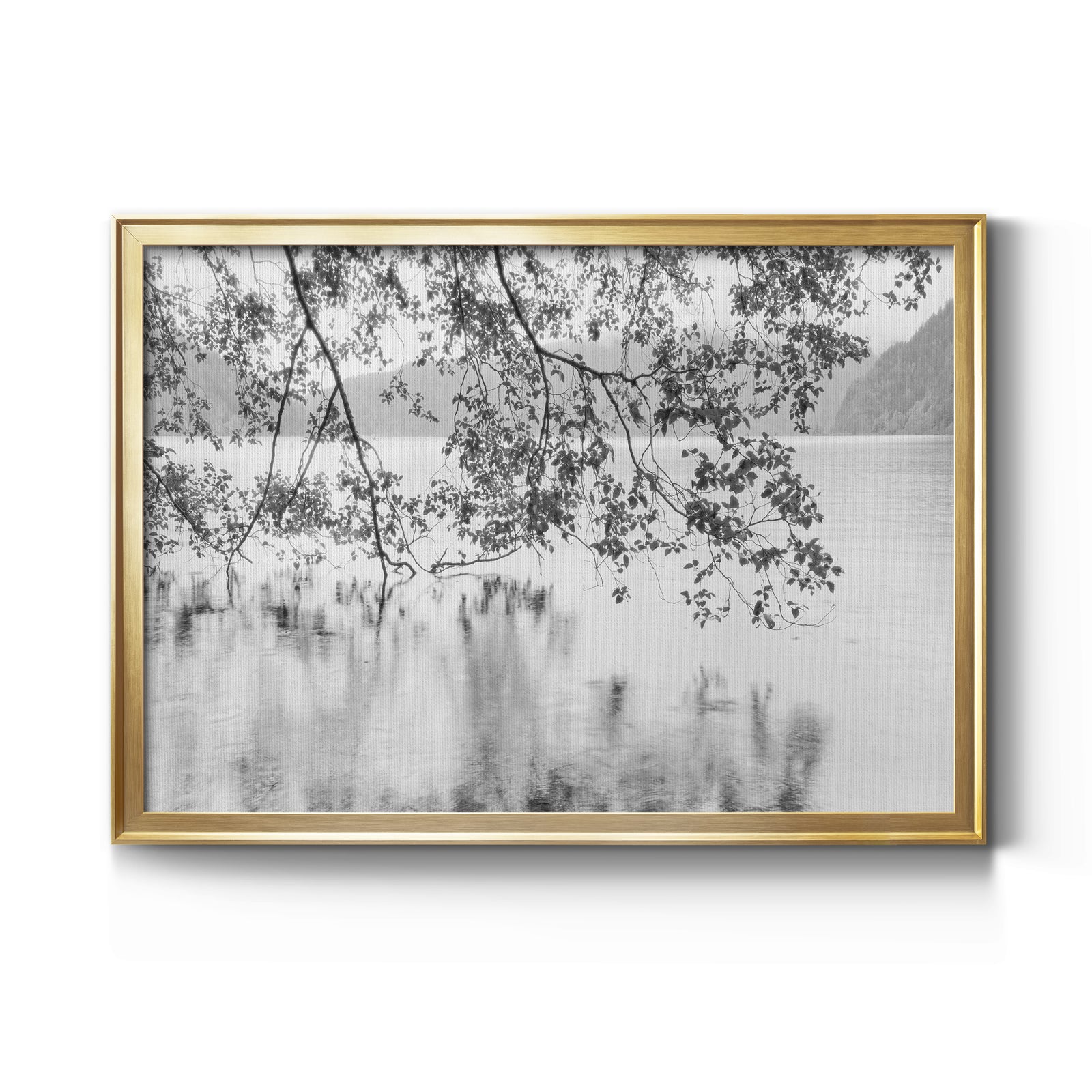 Lake Crescent - Modern Framed Canvas Print