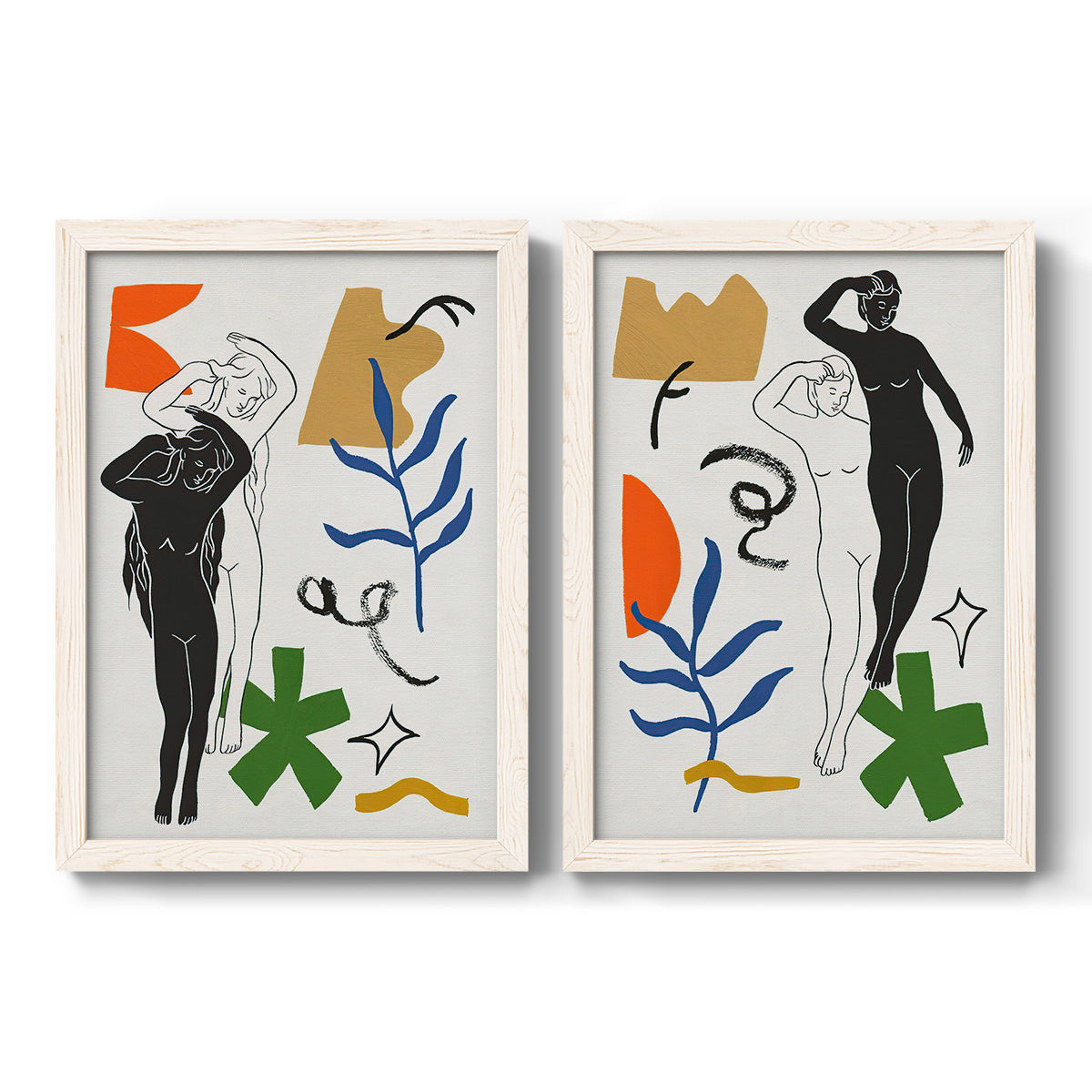 Starry Venus I - Barnwood Framed Canvas Set