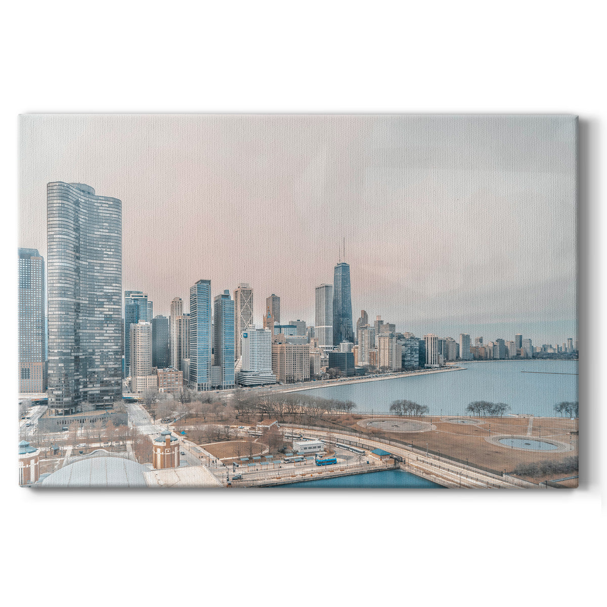 Chicago Skyline from South - Canvas Art Print