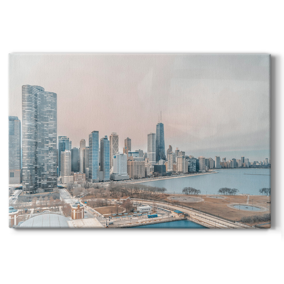 Chicago Skyline from South - Gallery Wrapped Canvas