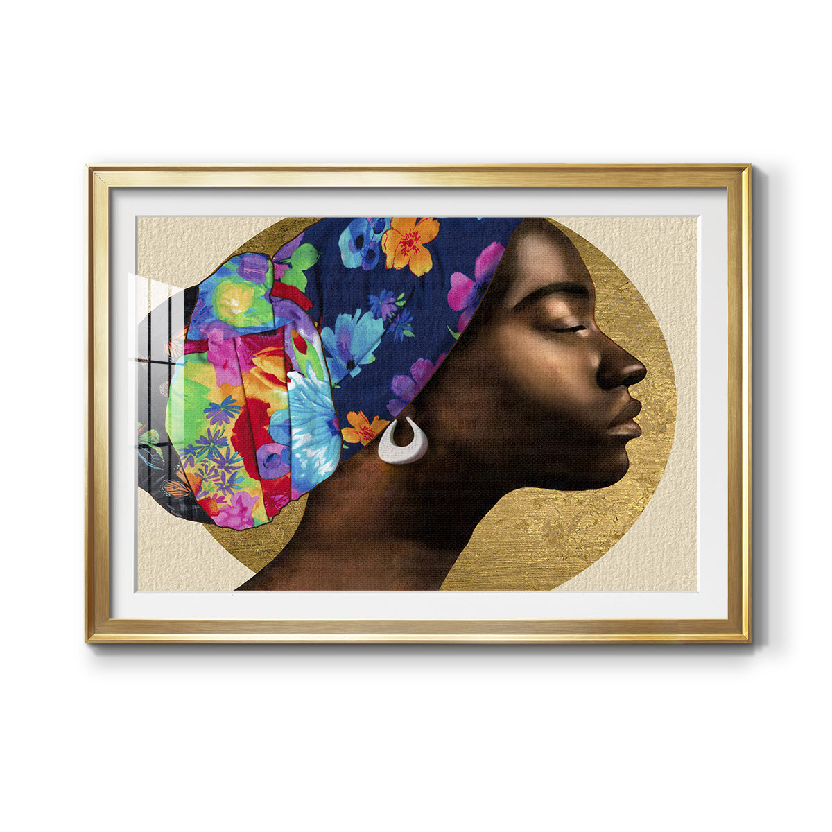 Golden Lady I - Modern Framed Art Print