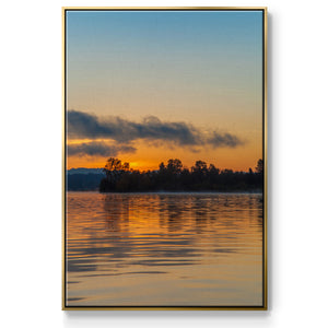 Molten Gold - Framed Premium Gallery Wrapped Canvas L Frame - Ready to Hang