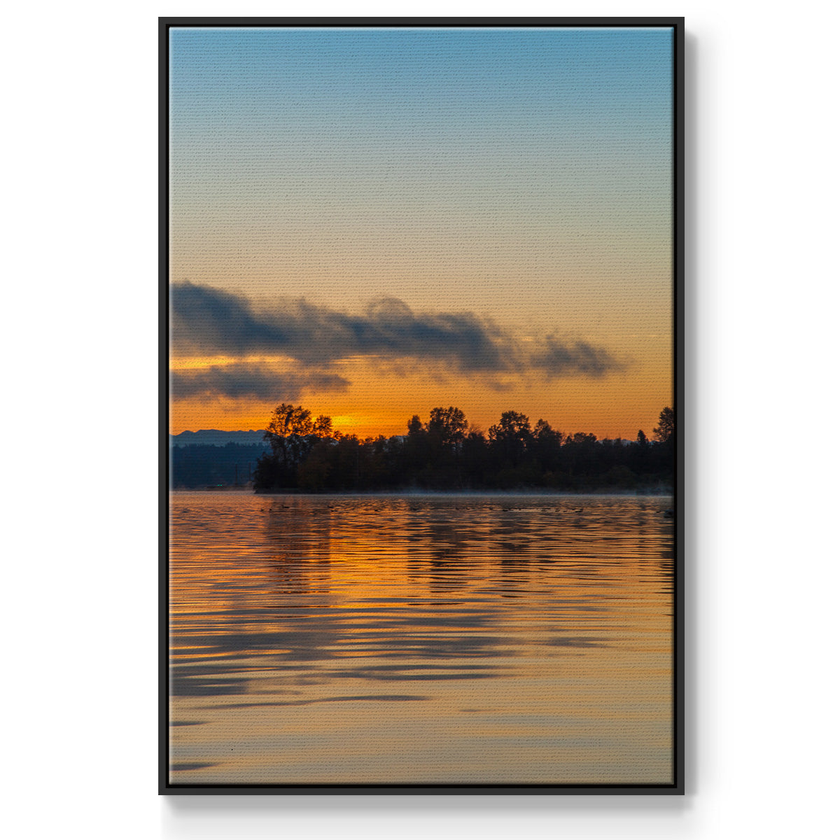 Molten Gold - Framed Premium Gallery Wrapped Canvas L Frame - Ready to Hang