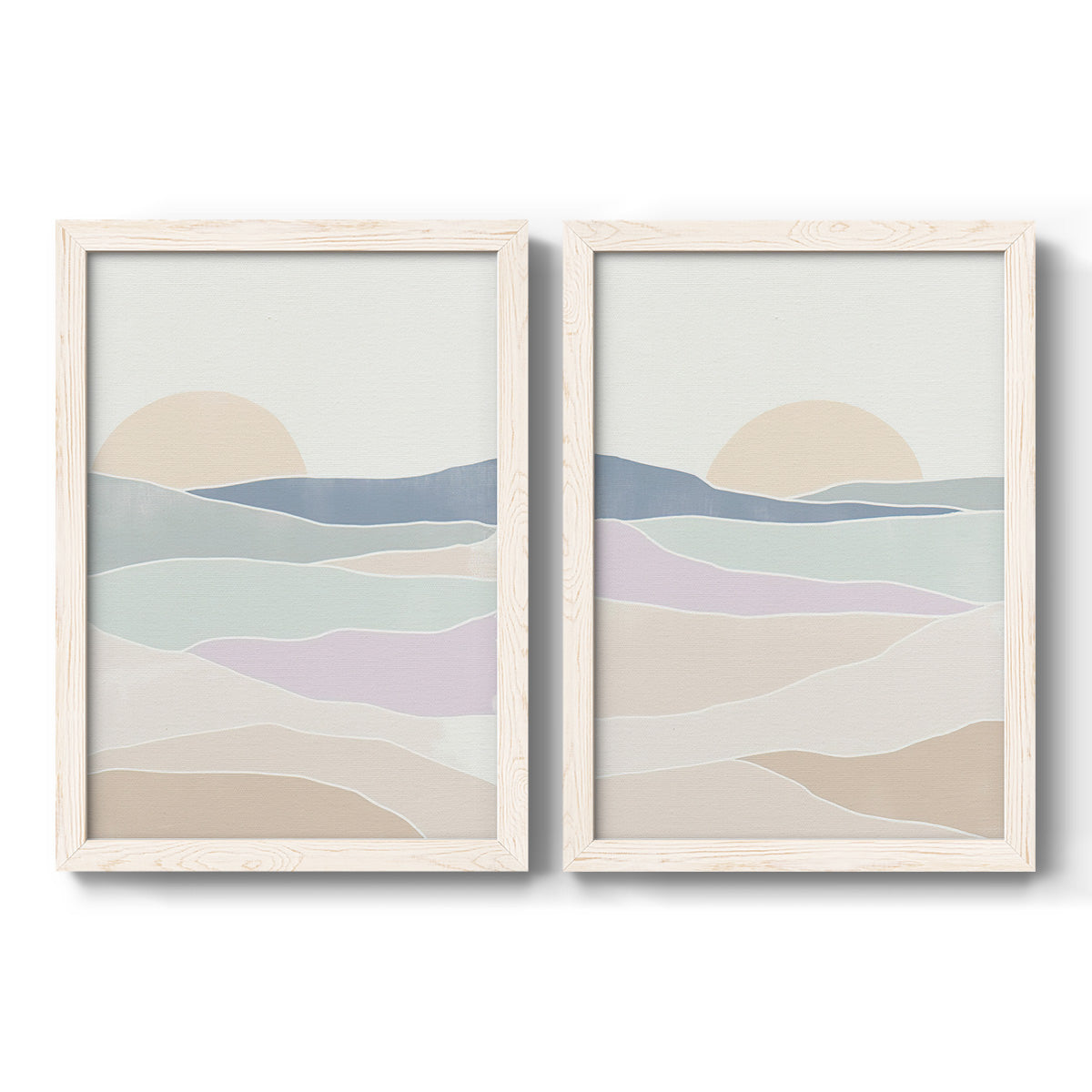 Wave Tableau I - Barnwood Framed Canvas Set