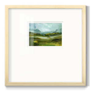 Emerald View III Premium Framed Print Double Matboard