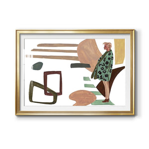 Vintage Vibes V - Modern Framed Art Print
