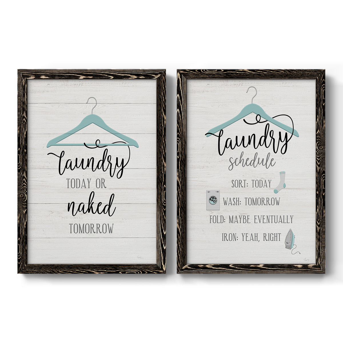 Naked Tomorrow - Premium Framed Canvas 2 Piece Set - Ready to Hang