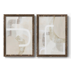 Quiet Affection I - Barnwood Framed Canvas Set