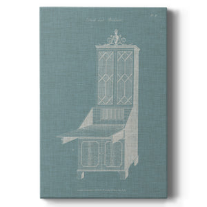 Hepplewhite Desk & Bookcase IV - Canvas Art Print