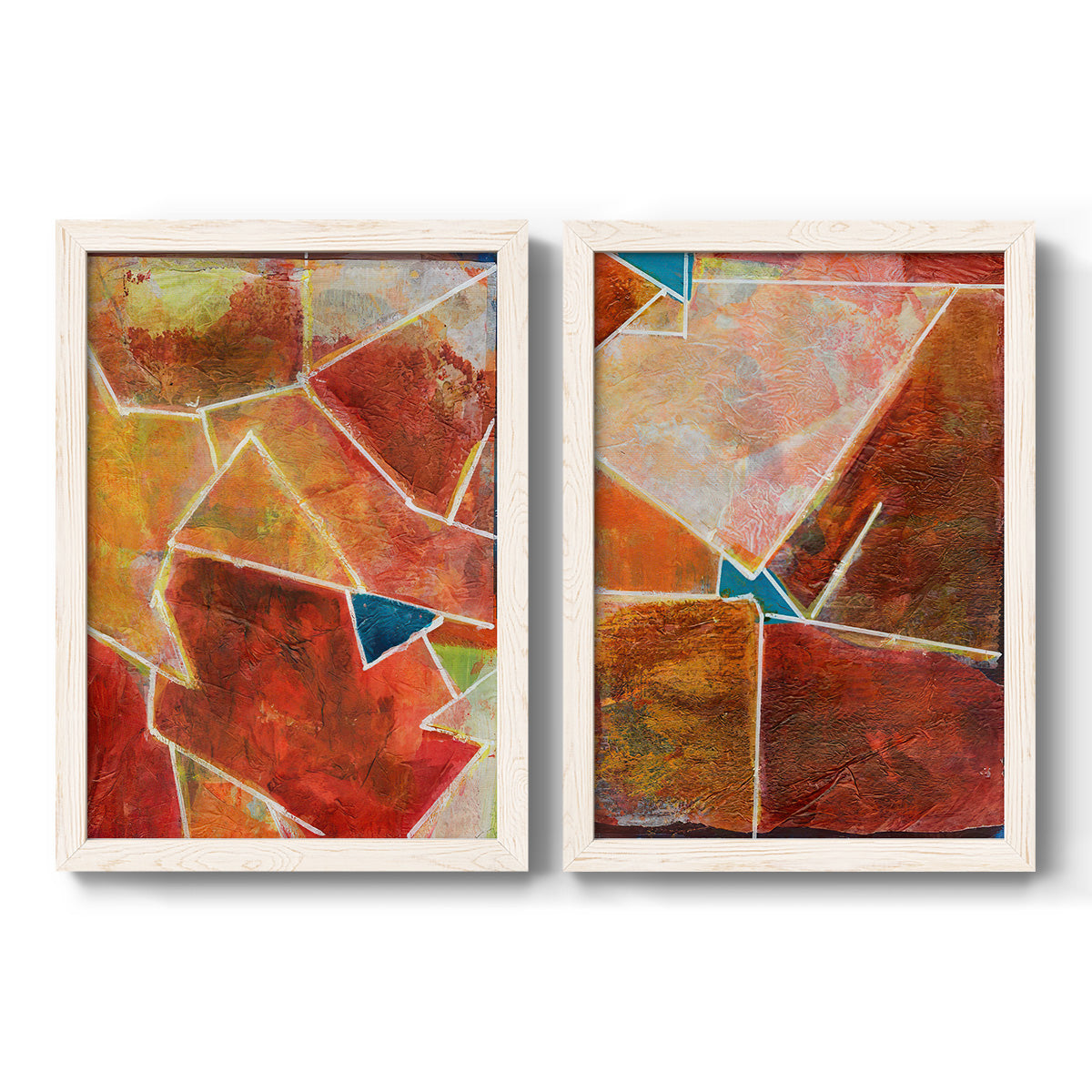 Primary Connection VII - Premium Framed Canvas 2 Piece Set - Ready to Hang