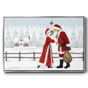 Christmas Love Collection A - Framed Gallery Wrapped Canvas in Floating Frame