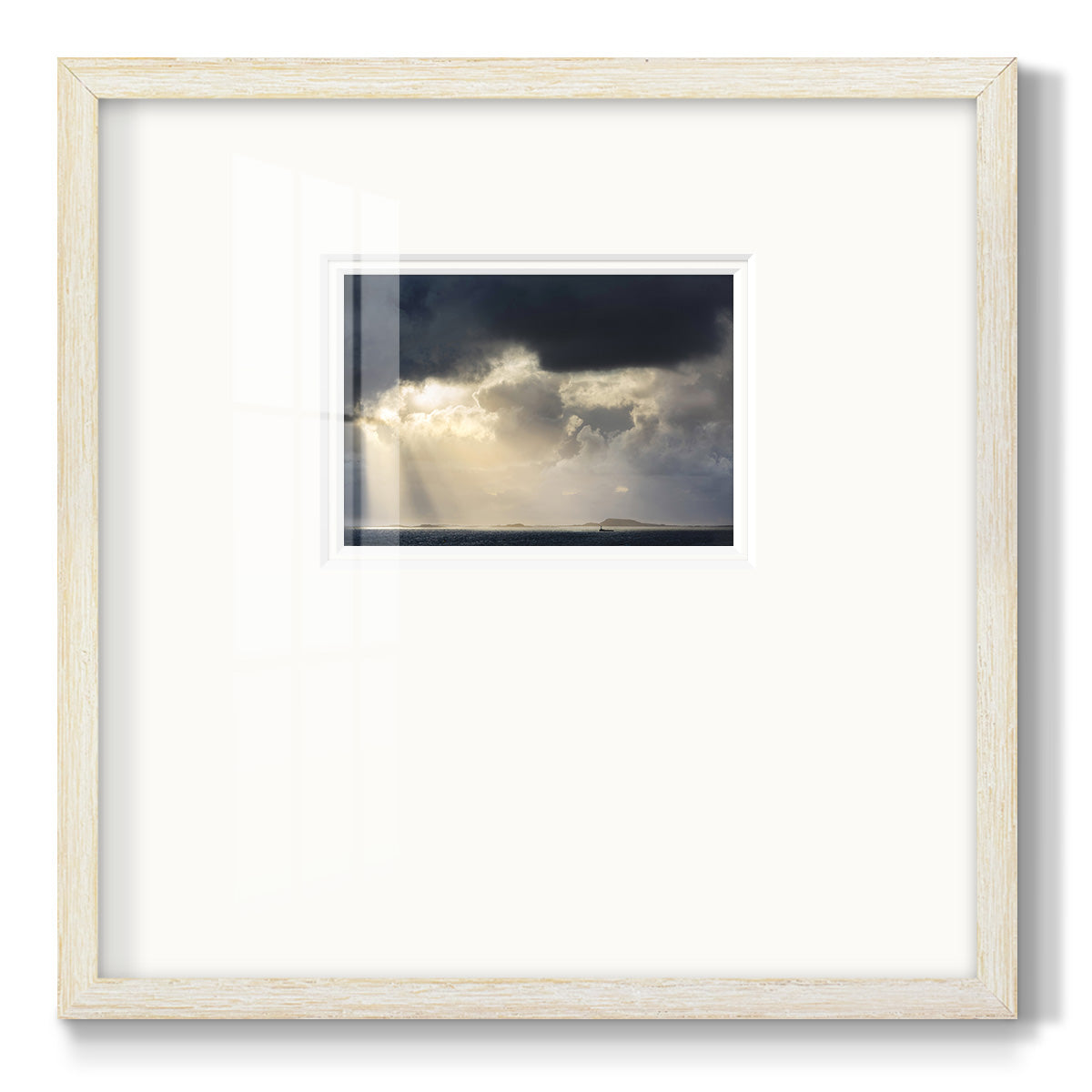 Rays of Light- Premium Framed Print Double Matboard