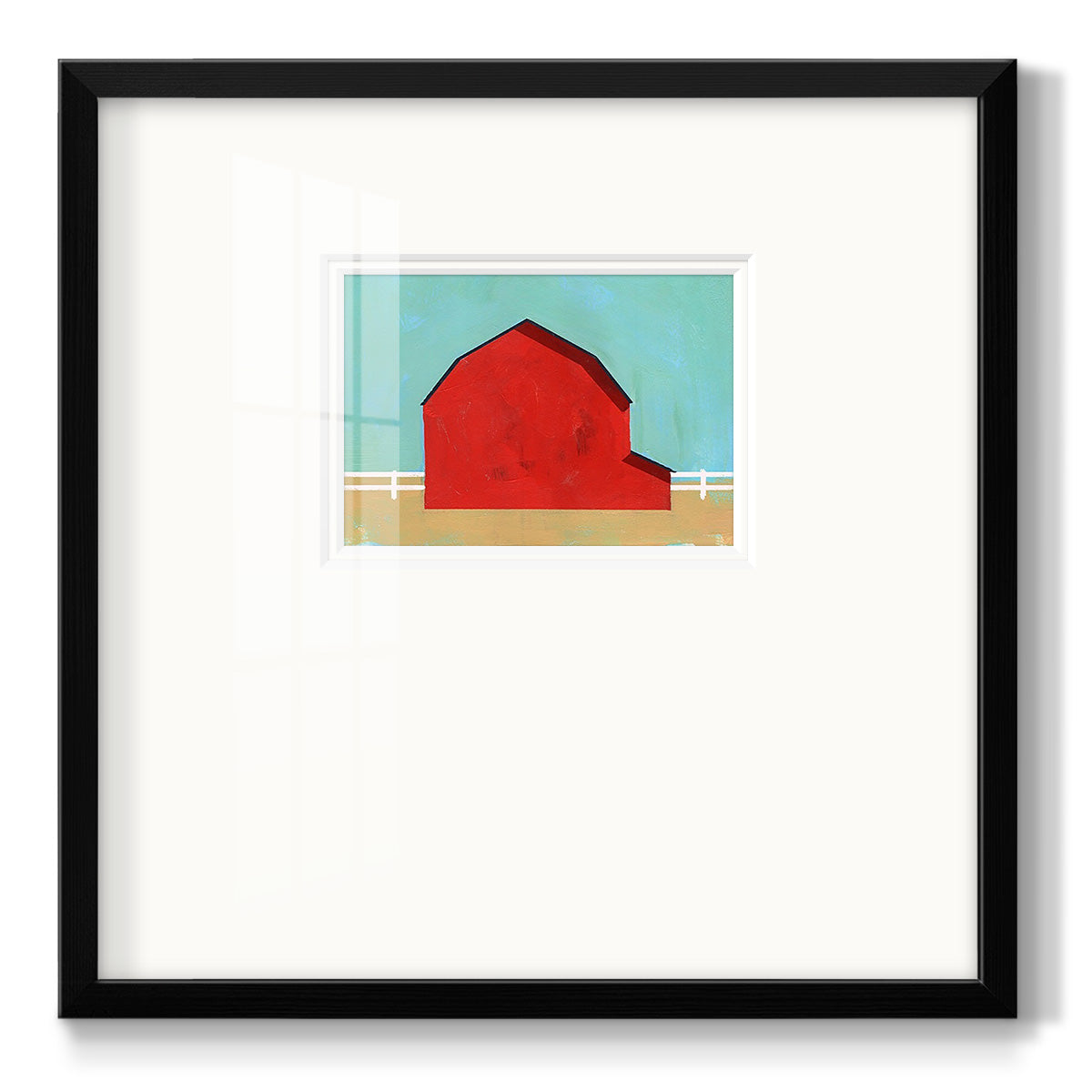 Big Red One I Premium Framed Print Double Matboard