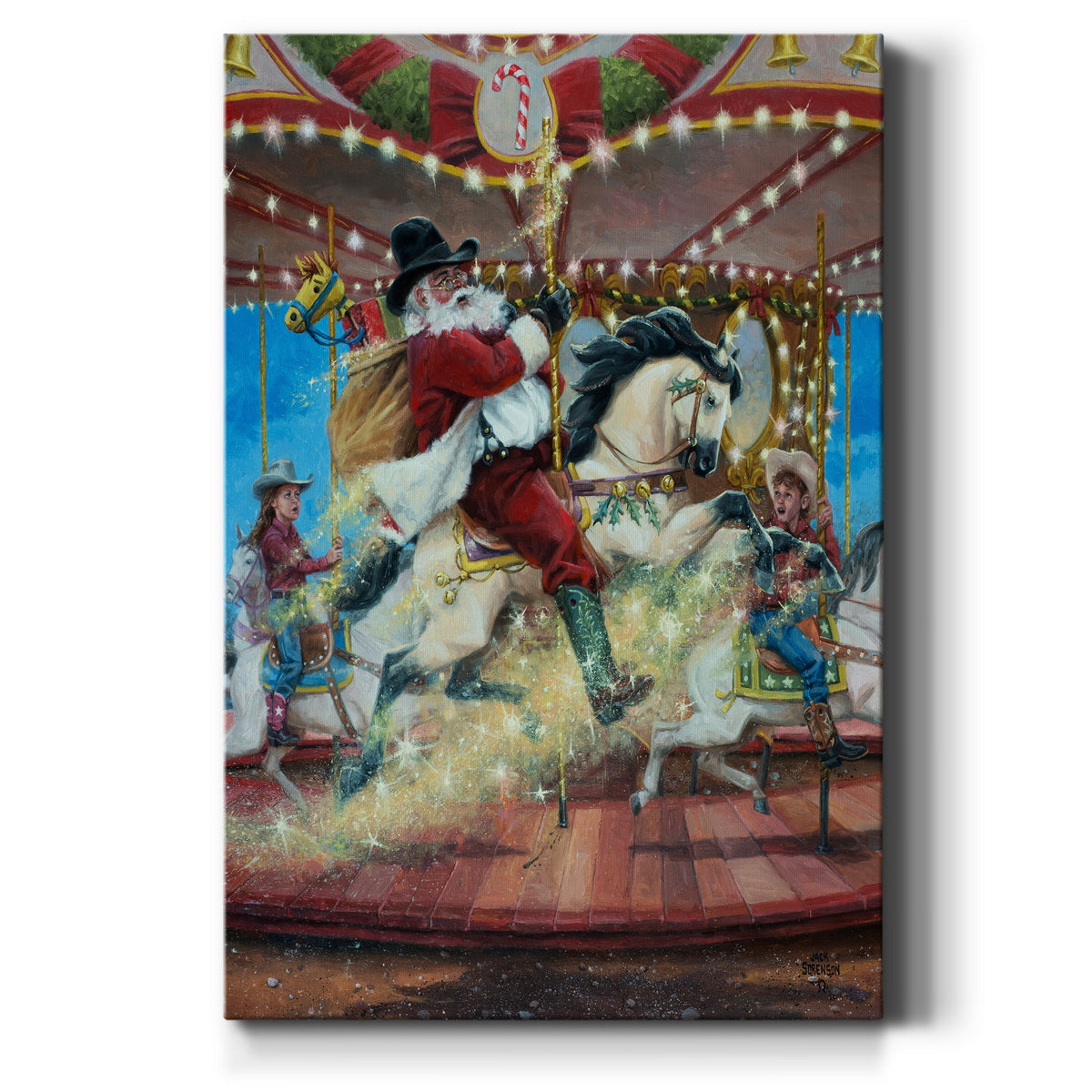 Merry Go Round Premium Gallery Wrapped Canvas - Ready to Hang