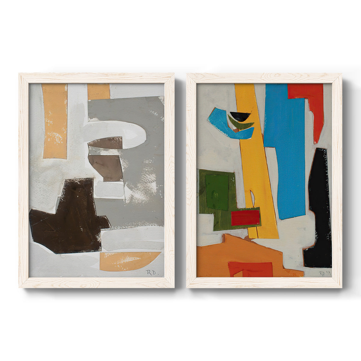 Andalusian Forms III - Barnwood Framed Canvas Set