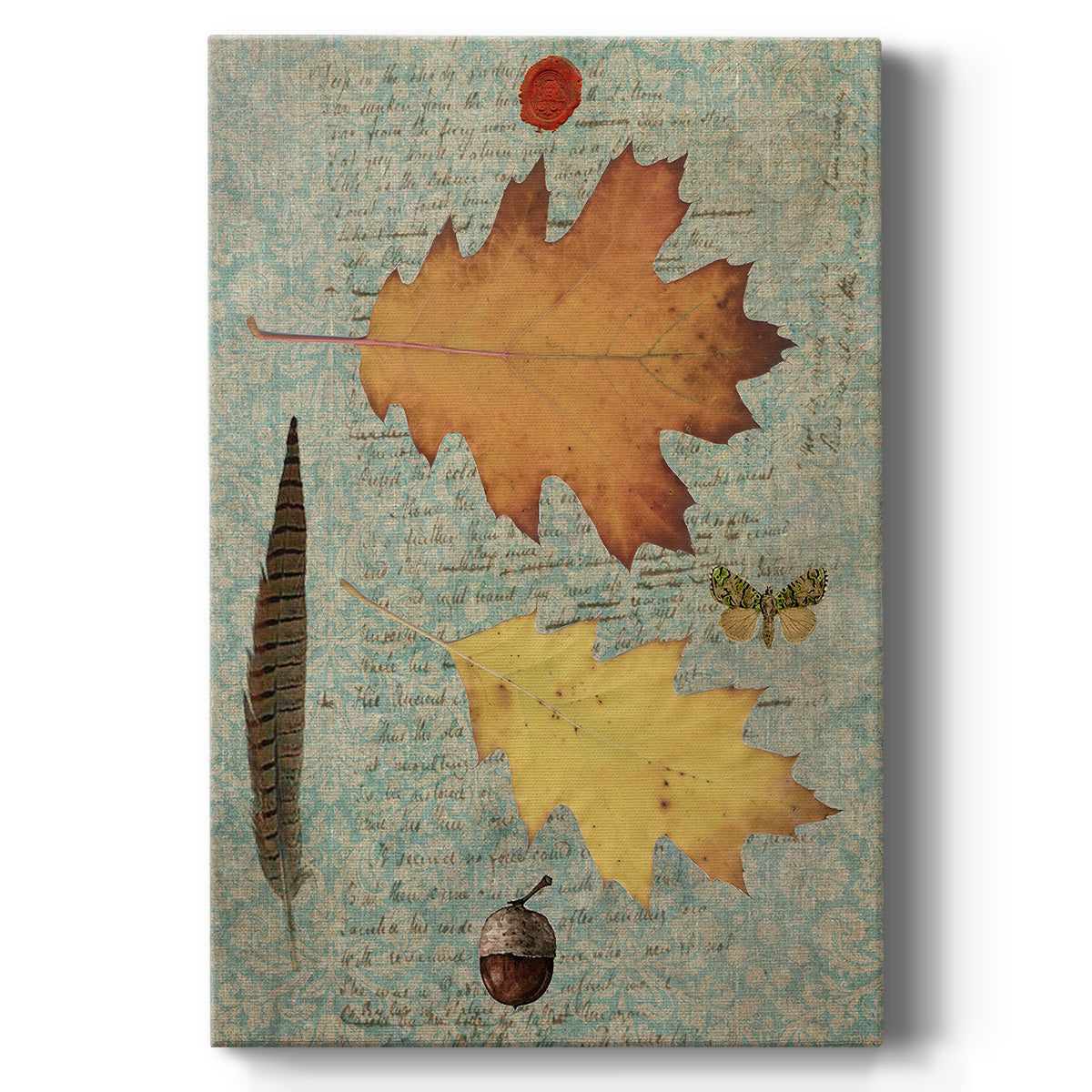 Autumn Leaf III Premium Gallery Wrapped Canvas - Ready to Hang