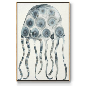 Silver Jelly - Framed Premium Gallery Wrapped Canvas L Frame - Ready to Hang