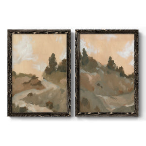 Hillside Walking Path I - Barnwood Framed Canvas Set