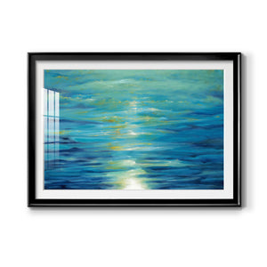 Deep Blue - Modern Framed Art Print
