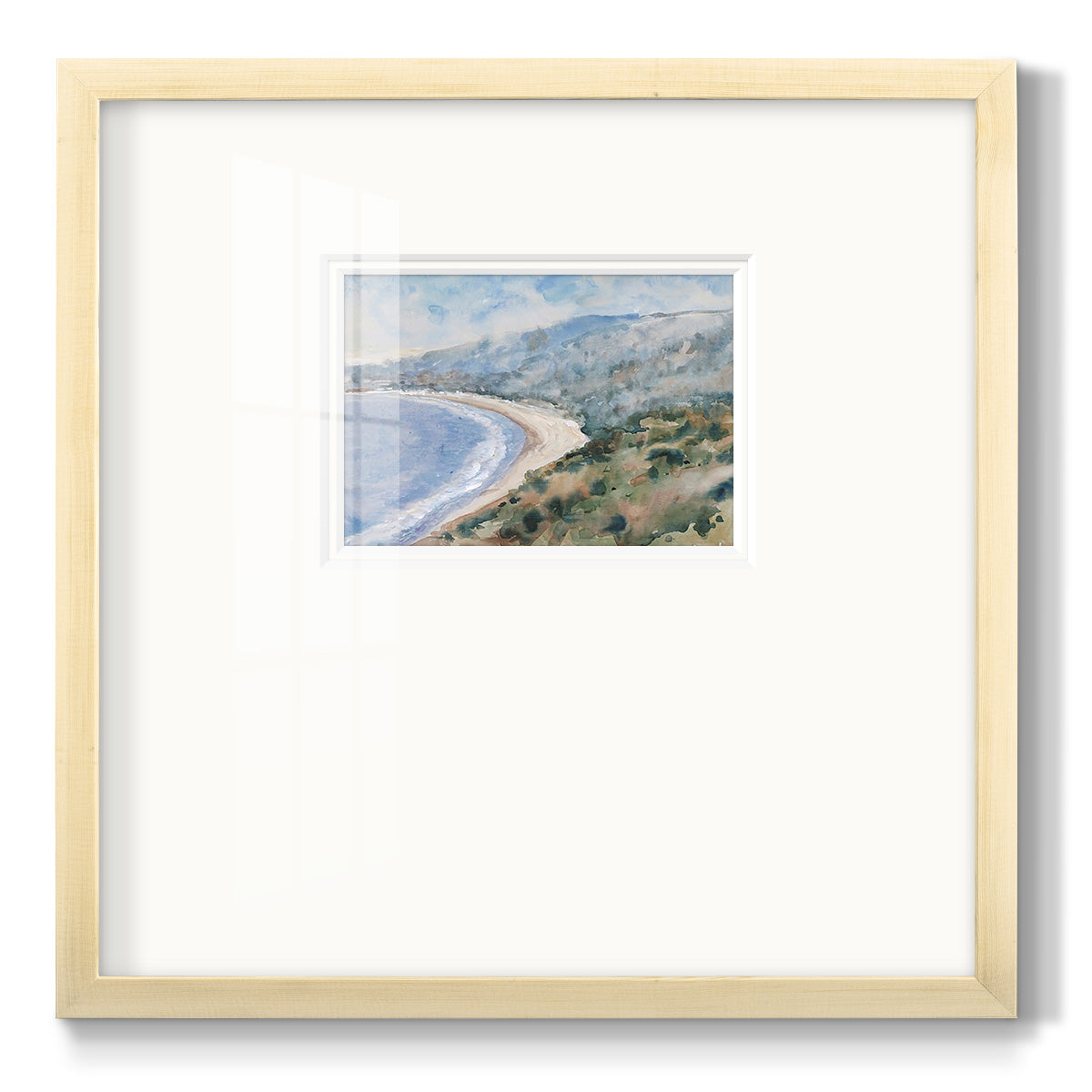 Coastal Mist I Premium Framed Print Double Matboard