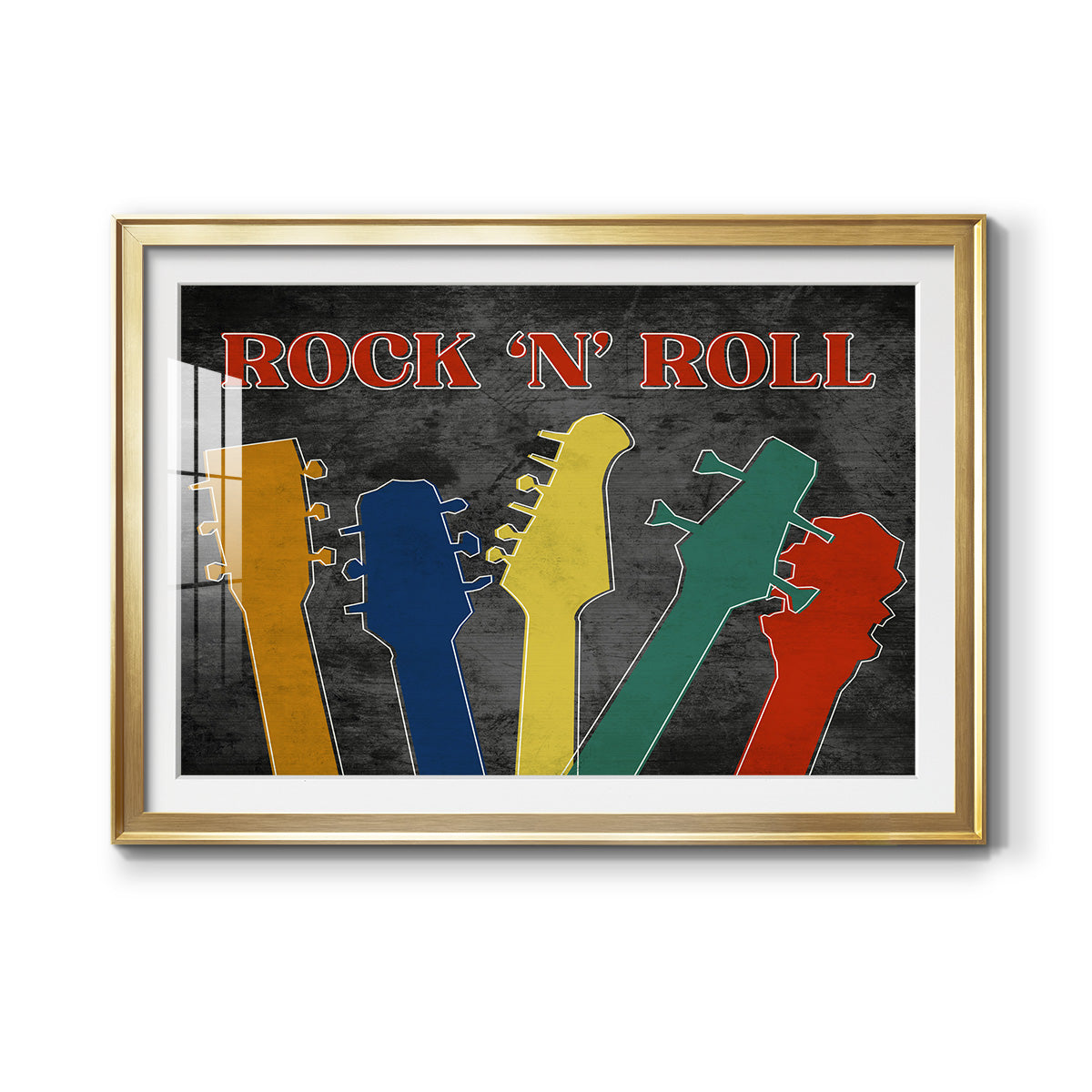 Rock and Roll - Modern Framed Art Print